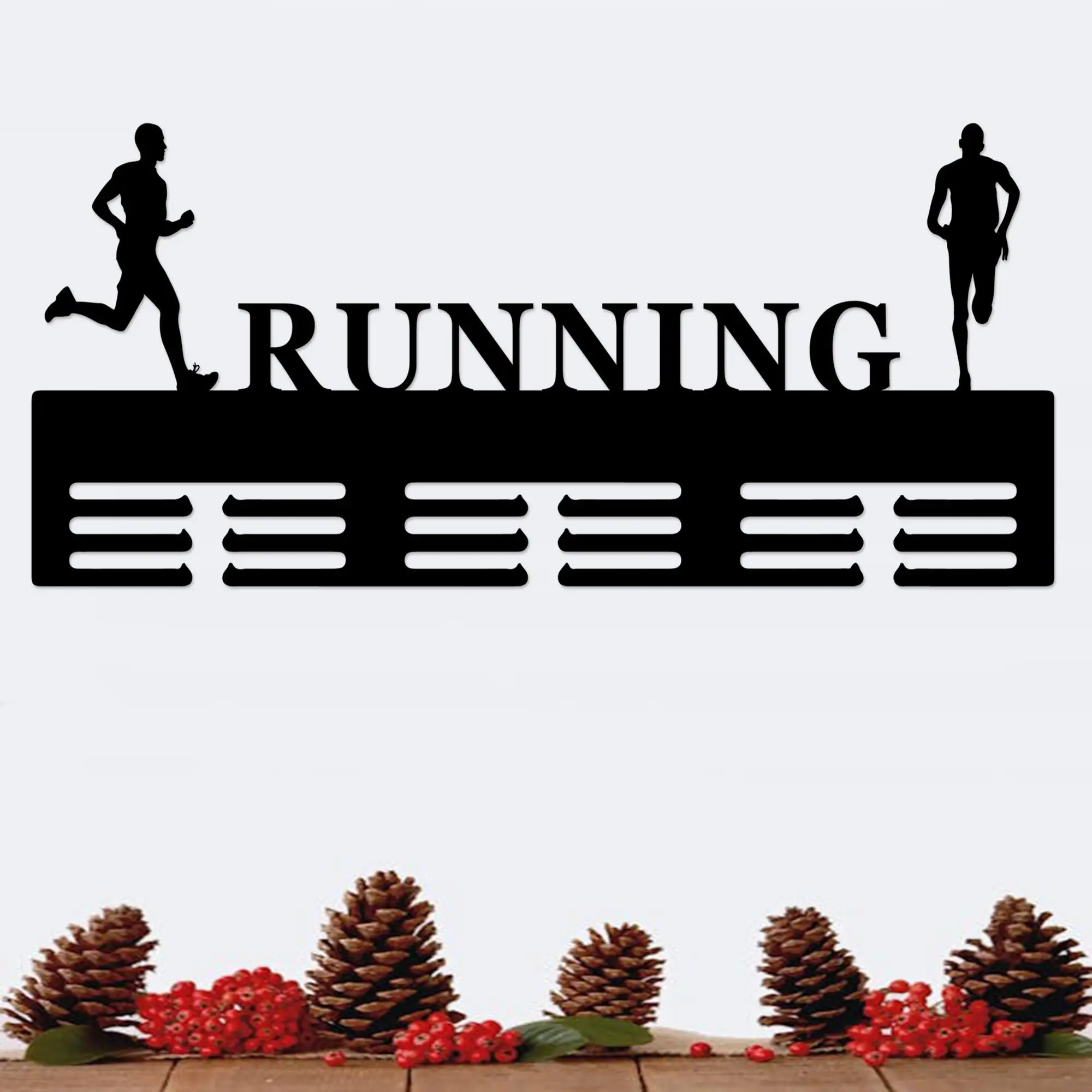 Personalized Running Medal Hanger,Custom Name Sports Award Display Wall Decor,Gift for Runners,Decoration Only