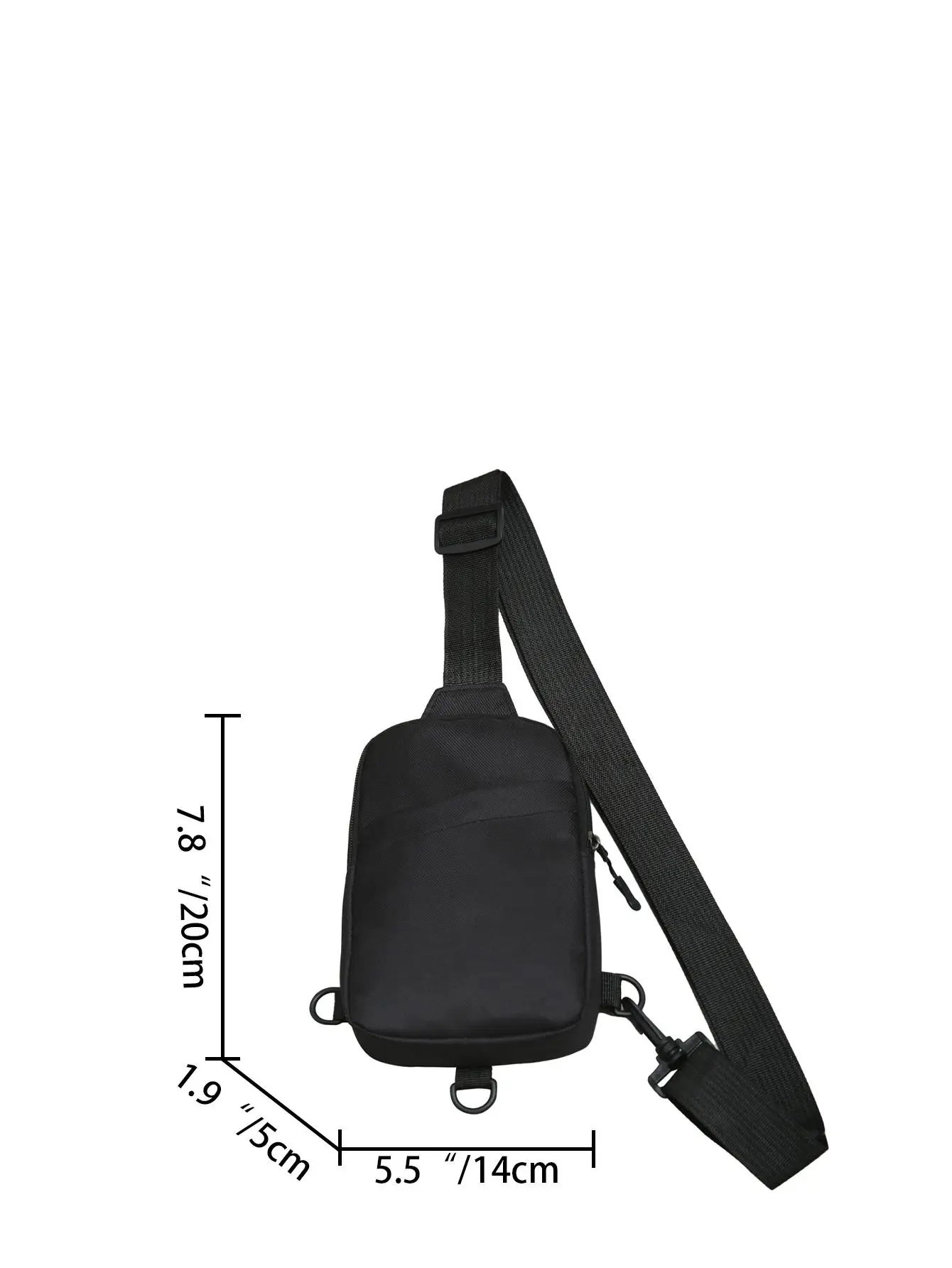 Fashionable Versatile  Multifunctional Oxford Cloth Chest Bag Lightweight Solid Color Diagonal Cross Bag Suitable for Daily Use