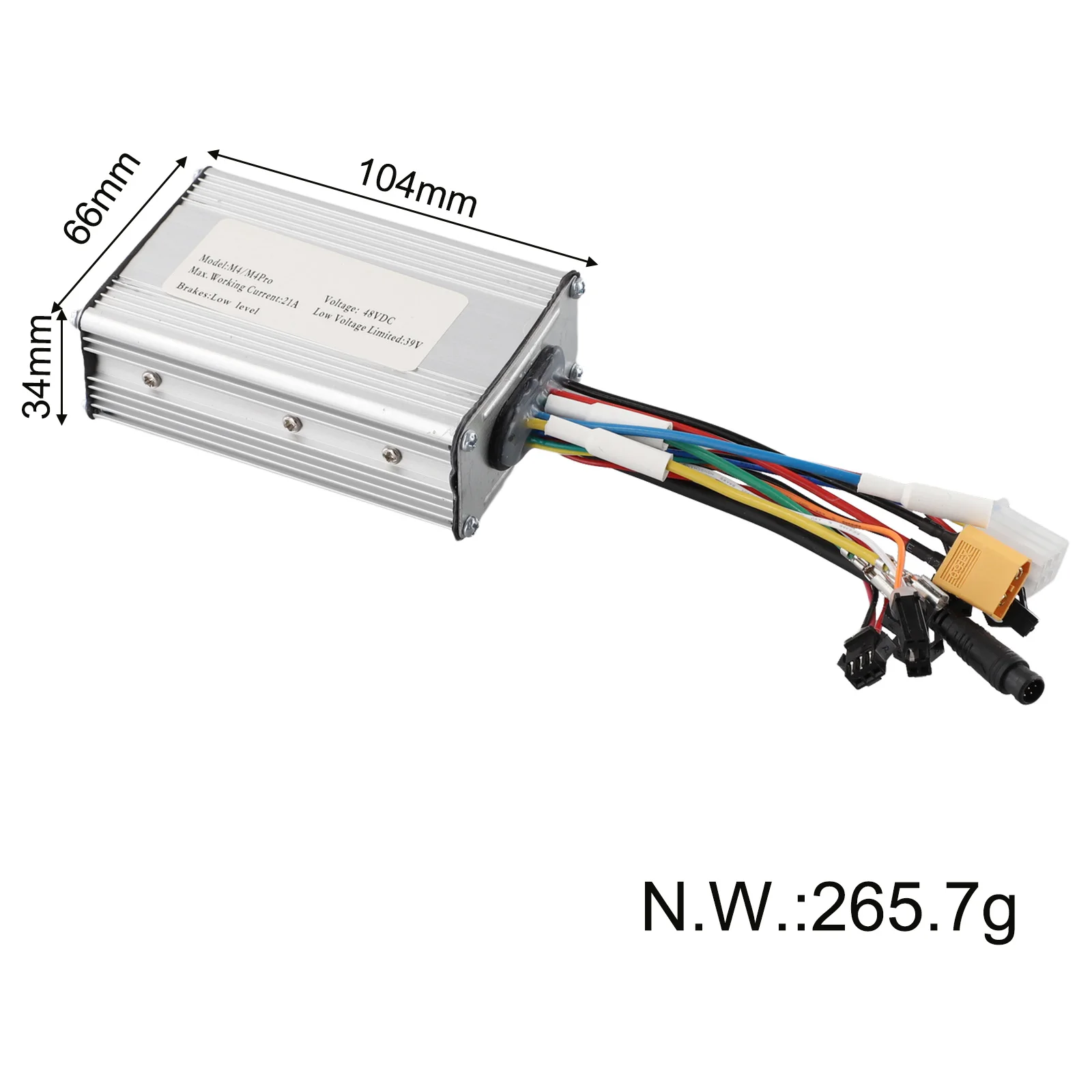 

Для систем 48VDC, для контроллера Kukirin 48VDC, для электросамокатов, 10,4*6,6*3,4 см, вес 266 г, простая установка.