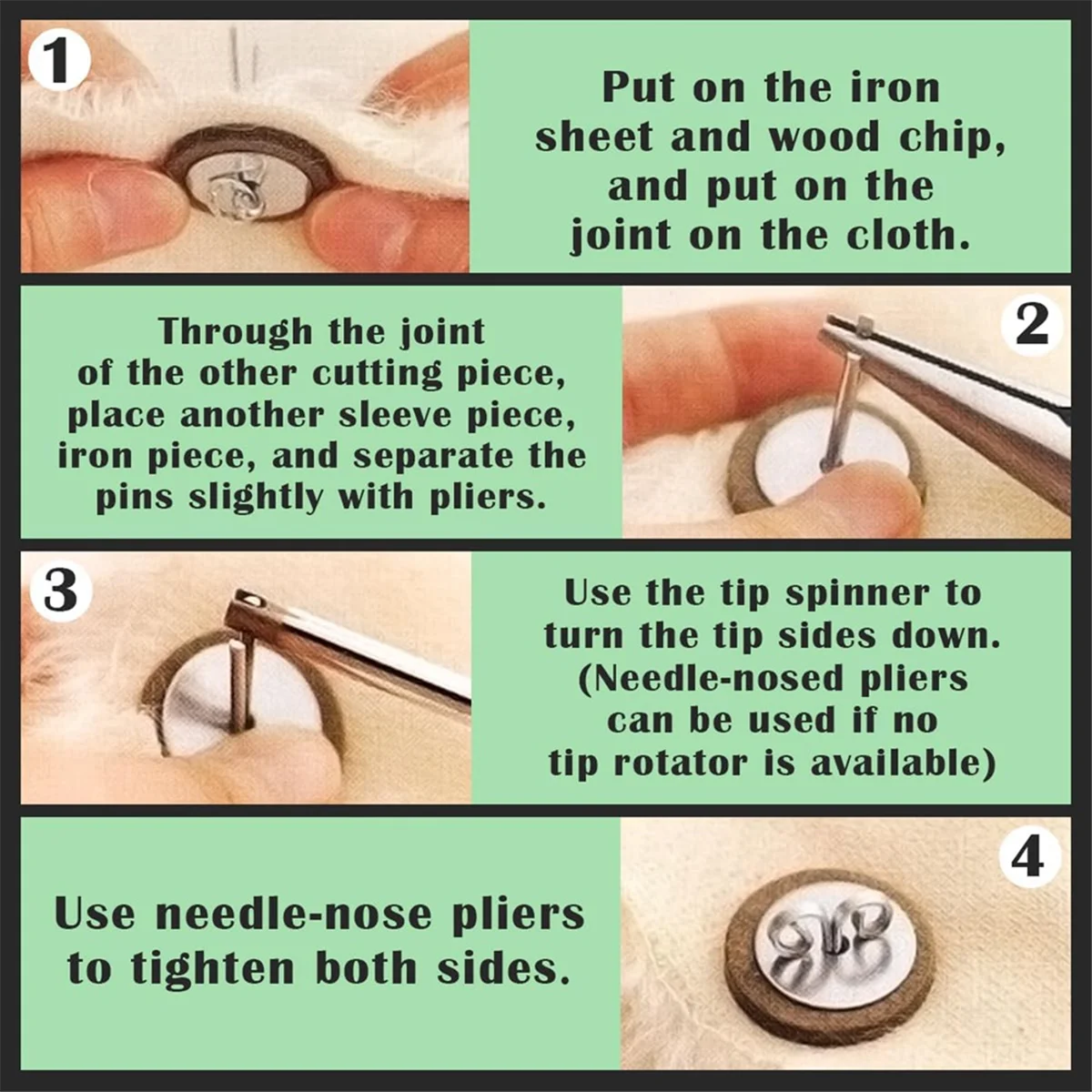 A77I 10 مجموعات من موصلات الدمية المشتركة، وصلات دبوس كوتر وأقراص من الألواح الليفية الخشبية، ملحقات الدمى المتحركة، 45 مم