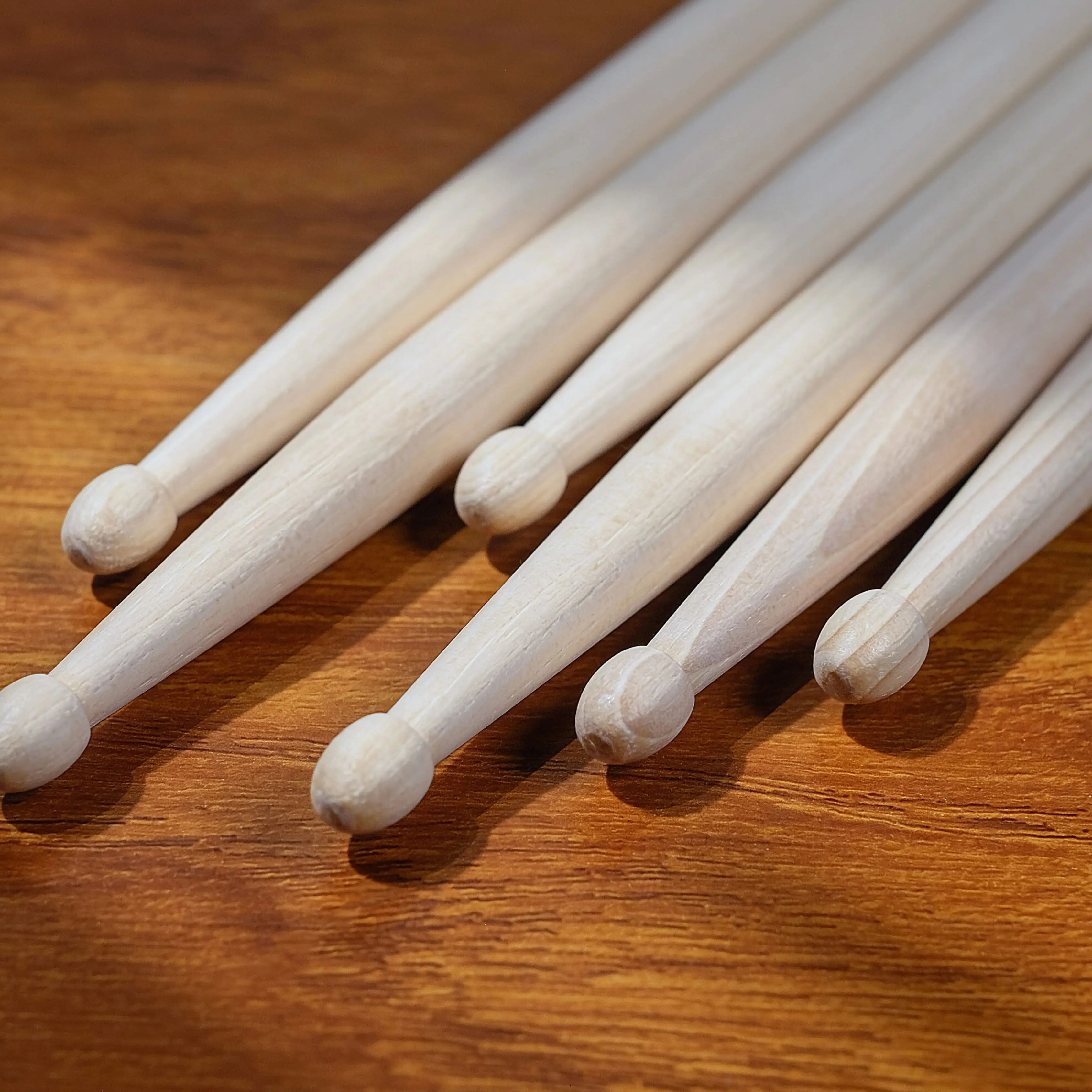 HUN 2B American Hickory Drum Sticks 3 Pairs Drumsticks Weight and Pitch Matched Sticks Wood Drumsticks for Professional