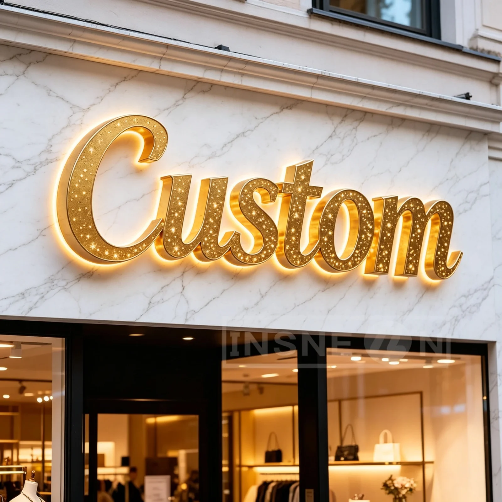 Custom 3D LED Channel Letters, Electronic Illuminated Business Sign, Waterproof Outdoor Signage for Restaurant, Hotel and Office