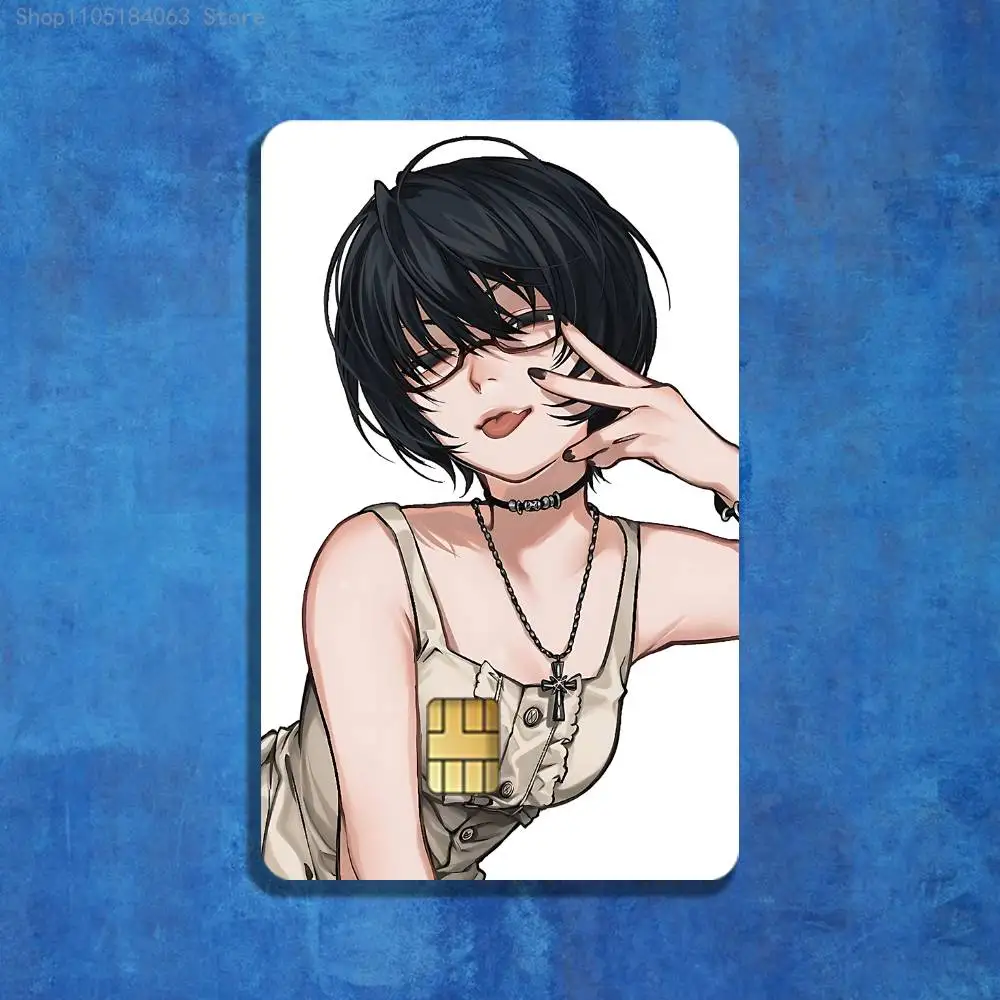 Shizuku Murasaki H-Hunterpedia HXH ملصقات الائتمان فيزا الخصم البنك بطاقة شحن حافلة مترو ملصق مضاد للمياه ملصق الديكور #5