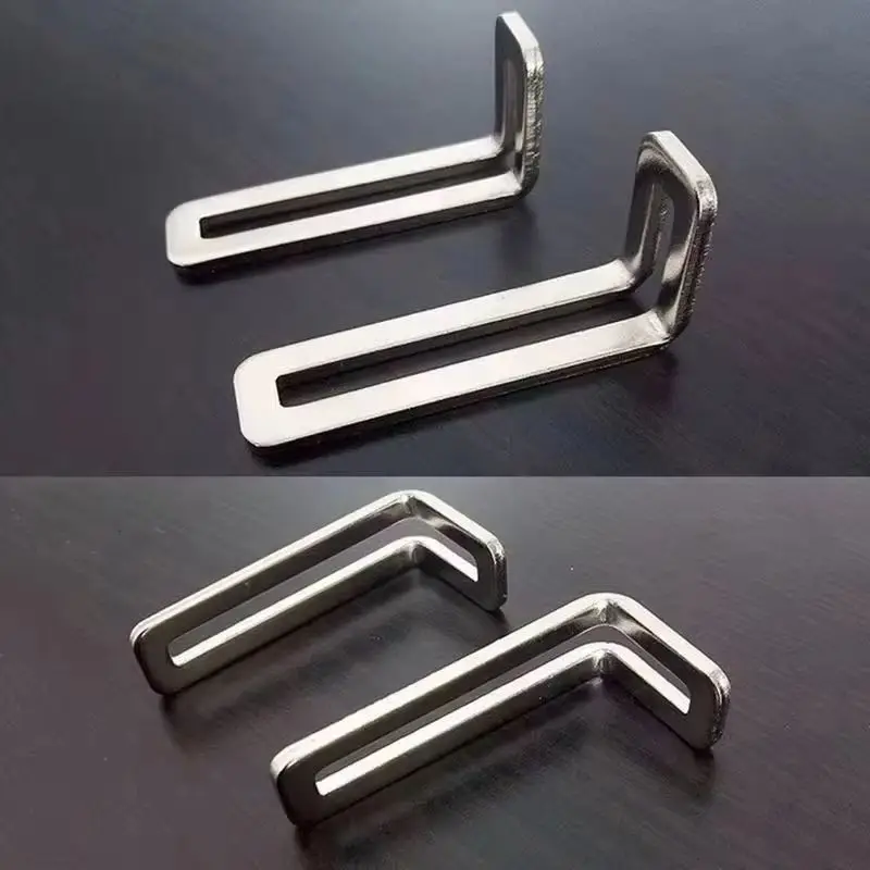 Brand New 50PCS Metal Heavy L Furniture Corner Braces Board Frame Shelf Right Angle Brackets Furniture Reinforced Connectors