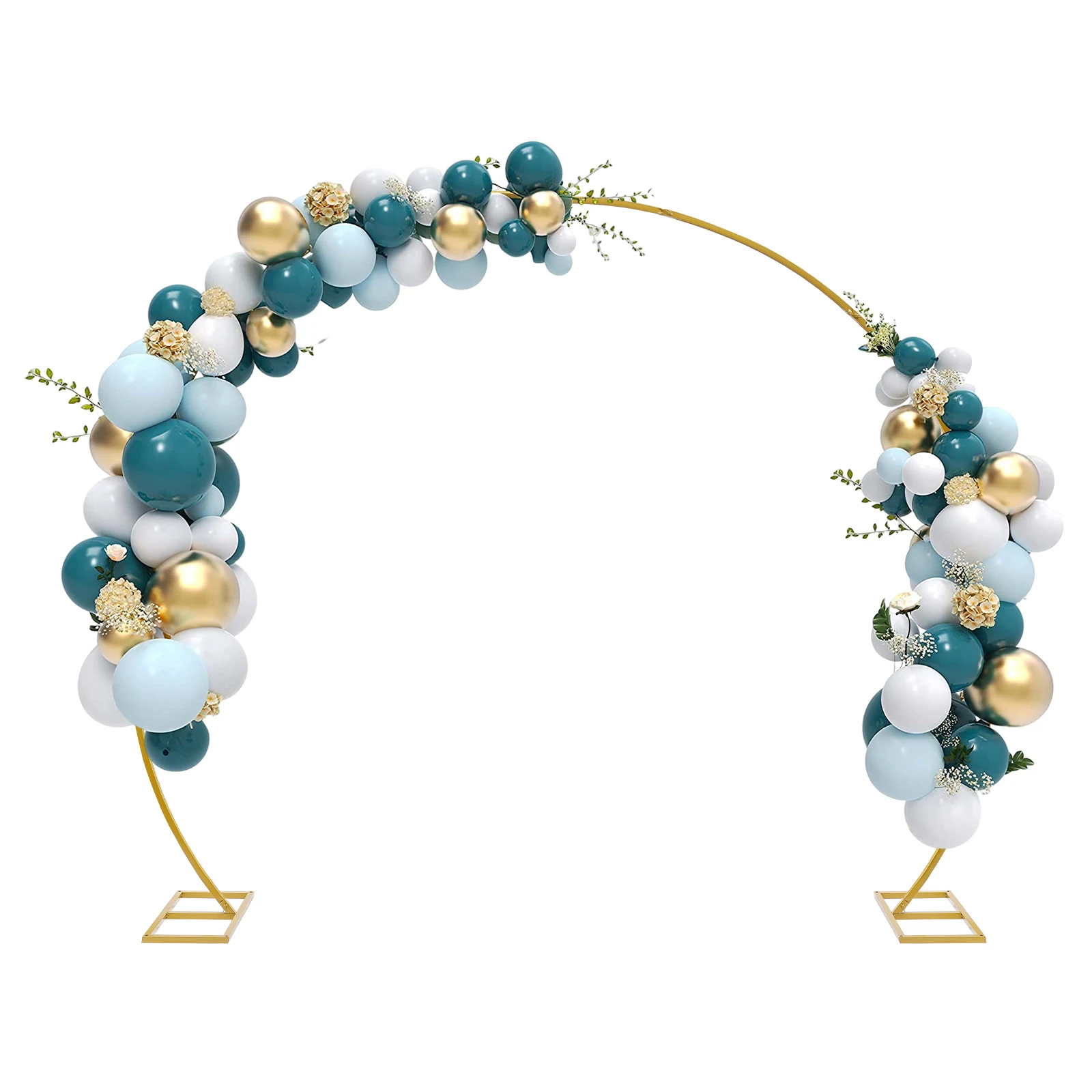 Decoración de arco de globo circular de metal dorado de gran tamaño, carga de 10 kg para cumpleaños, bodas, decoraciones de graduación y fiestas de eventos
