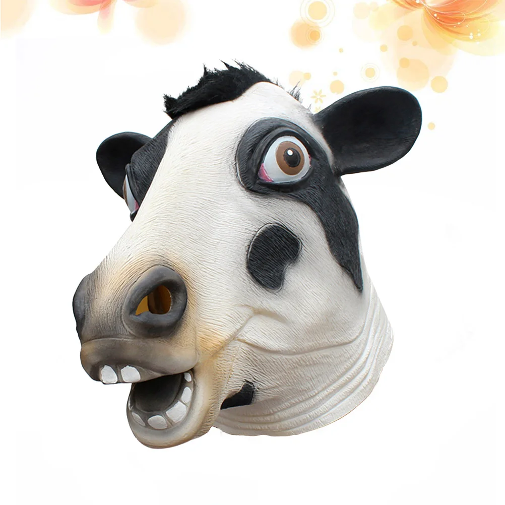 Costume Mask Cow Animal Face Party Halloween Costumes Decor Make up Cosplay Carnival Man