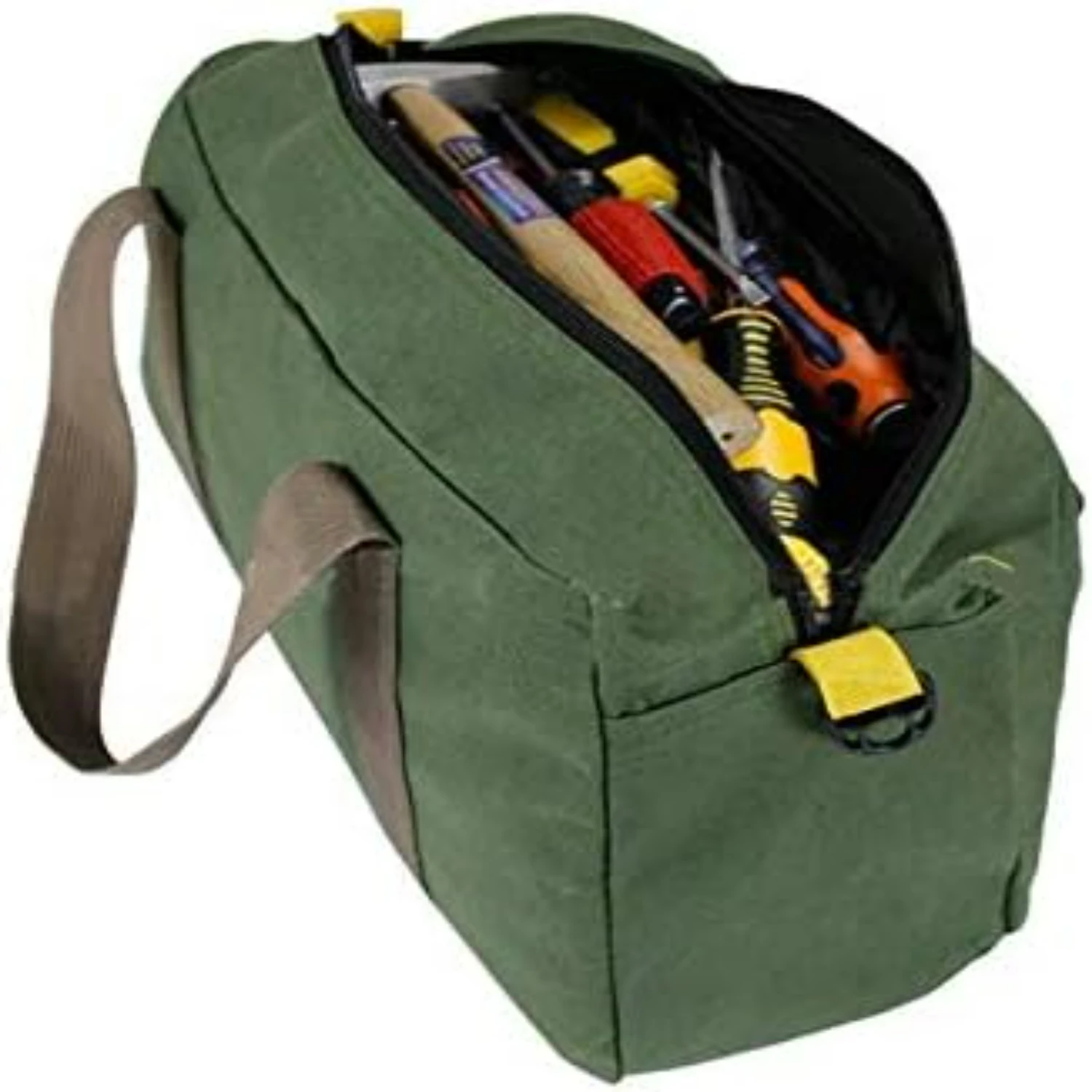 Spacious, Waterproof, and Durable Oxford Canvas Multifunctional Tool Bag with Portable Metal Organizer - Conveniently Carry and