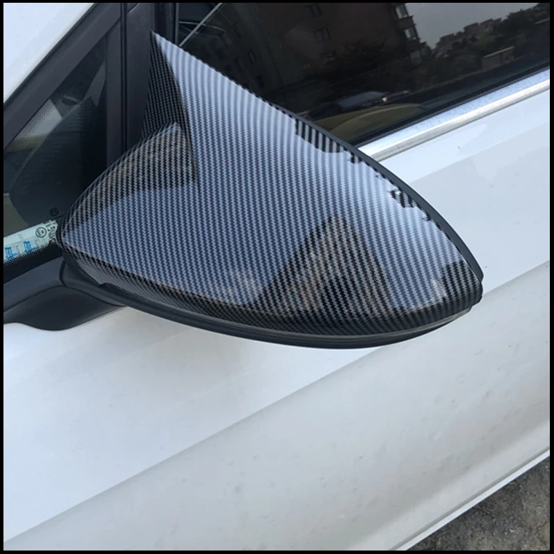 

For Volkswagen GOLF 7 MK7 MK7.5 2014-2018 Rearview Mirror Cover Caps Trim With Horn Housing Auto Parts Accessories