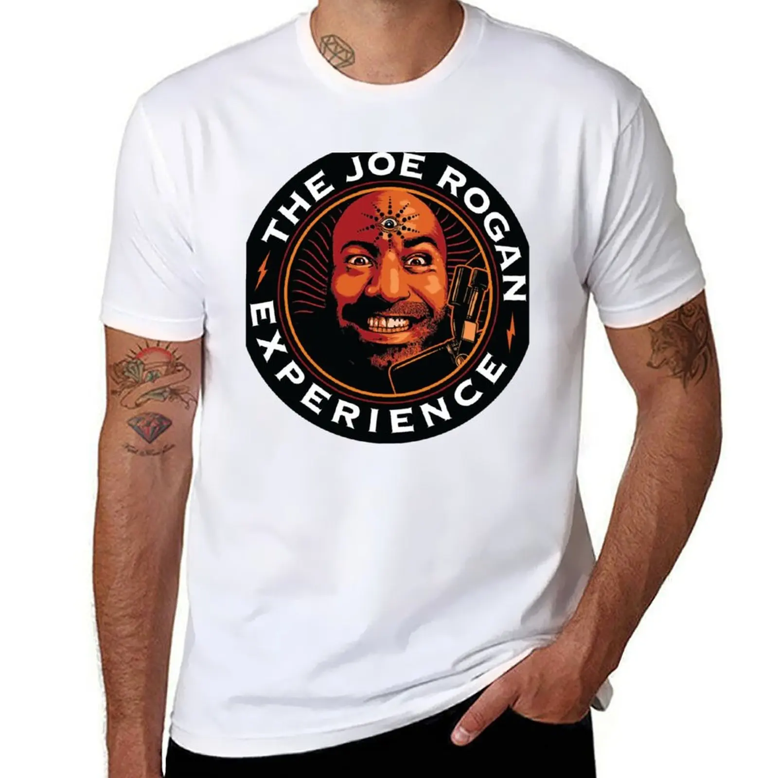 JRE Joe Rogan Experience Podcast Logo T-Shirt man t shirts graphic man t shirts high quality luxury brand T-Shirt