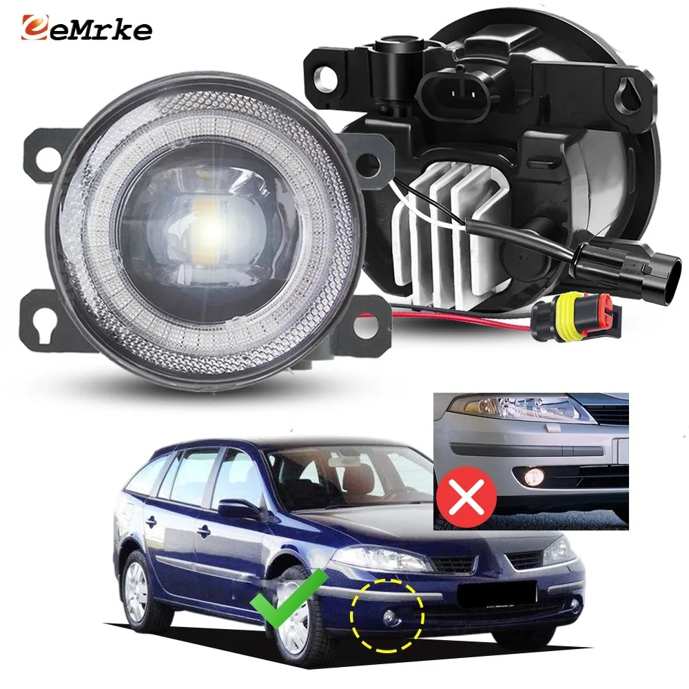 

Внешние светодиодные противотуманные фары для Renault Laguna II Ph2 Typ G X74 2006 2007 2008 2009, аксессуары для беговых фар Angel Eye