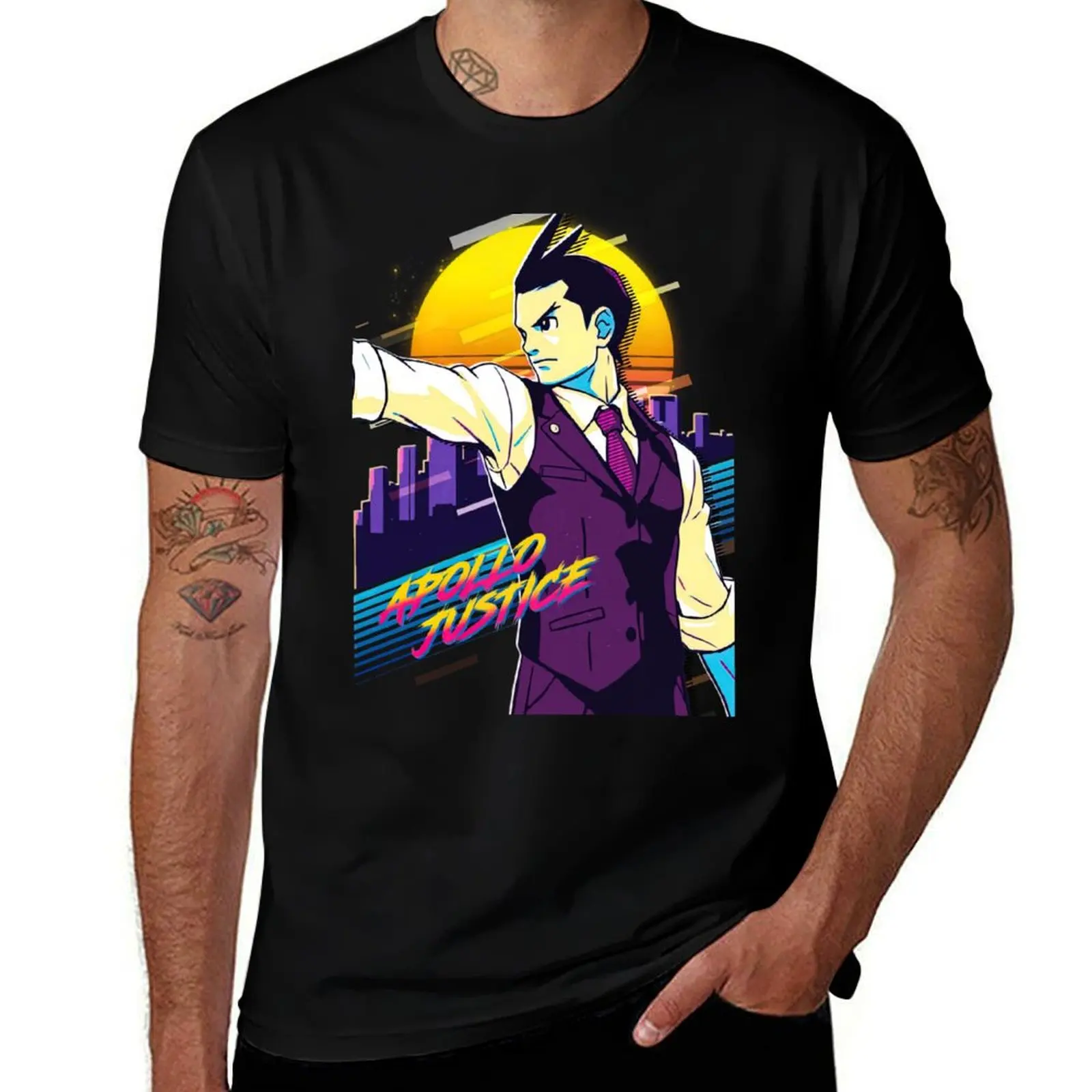

Ace Attorney Apollo Justice T-Shirt t shirts cotton 100% t shirt for man 100 percent cotton