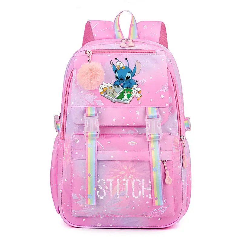 2024 New Stitch Lovable Printed Schoolbag Primary School Junior High School Students Backpack Large-capacity Leisure Backpack image 3