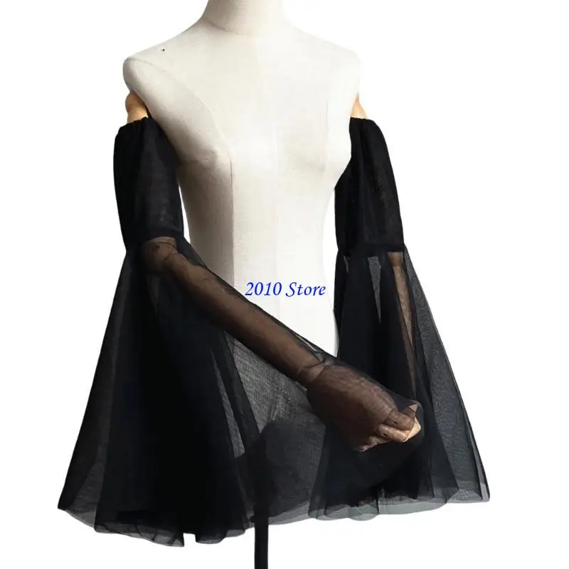 F3MF Basco brazo calentador brazo acampanado transpirable para vestido novia y ocasión especial