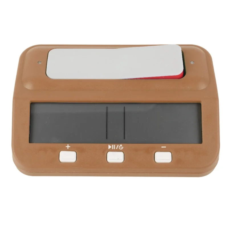 

Chess Timer With Reward Delayed Time Alarm Memory Function Count Down Up Chess Clock For Game Competitions Yellowish Brown