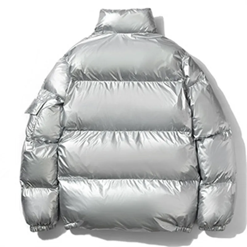 سترة شتوية للرجال سميكة ودافئة بياقة واقفة معطف هاراجوكو سترات رجالية غير رسمية بسحاب ملابس خارجية مقاومة للرياح سترة على الطراز الياباني