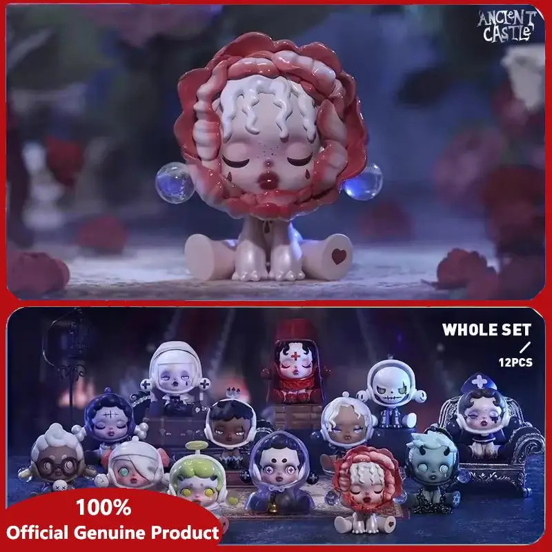 POP MART SKULLPANDA Castillo antiguo Serie 100% caja ciega Original juguetes Guess Bag caja misteriosa Mistery Caixa figura de acción