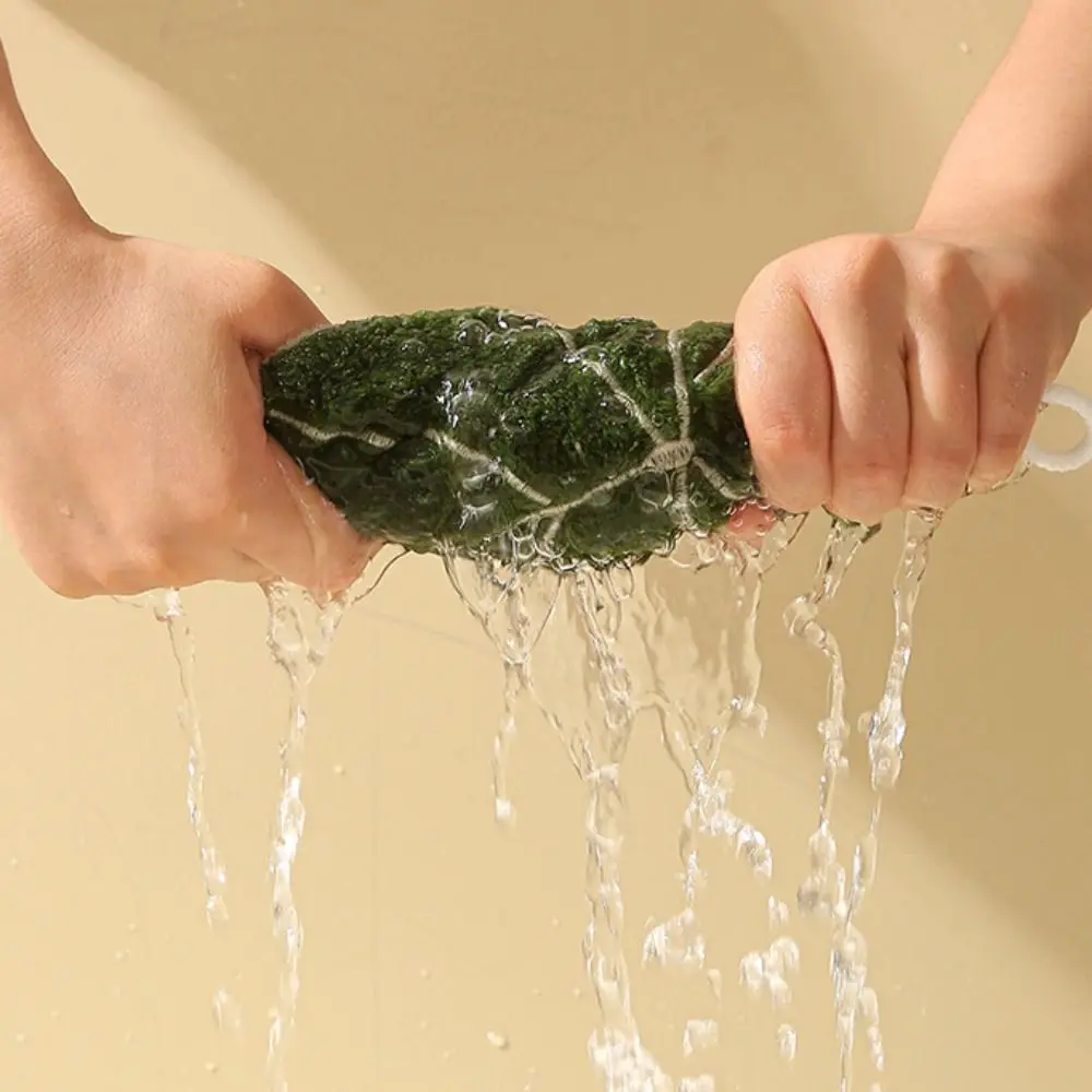 Soft Double-layer Leaf Style Hand Towel Absorbent Thickened Hanging Hand Cloth Speed Dry Handkerchief Rag for Kitchen Bathroom