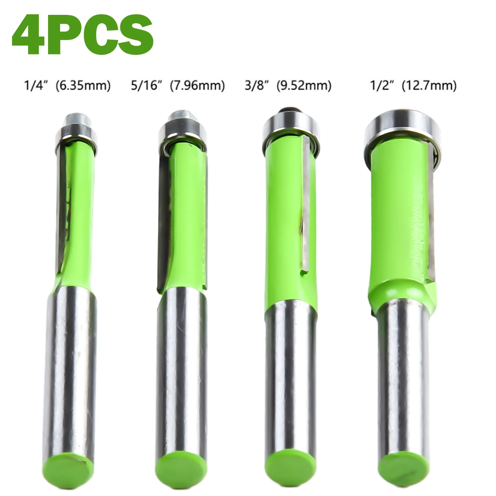 Spray Of Plastic Router Bits 8mm Shank Flush Trim Milling Cutter Woodworking Tool 30mm Length Power Tools Accesories