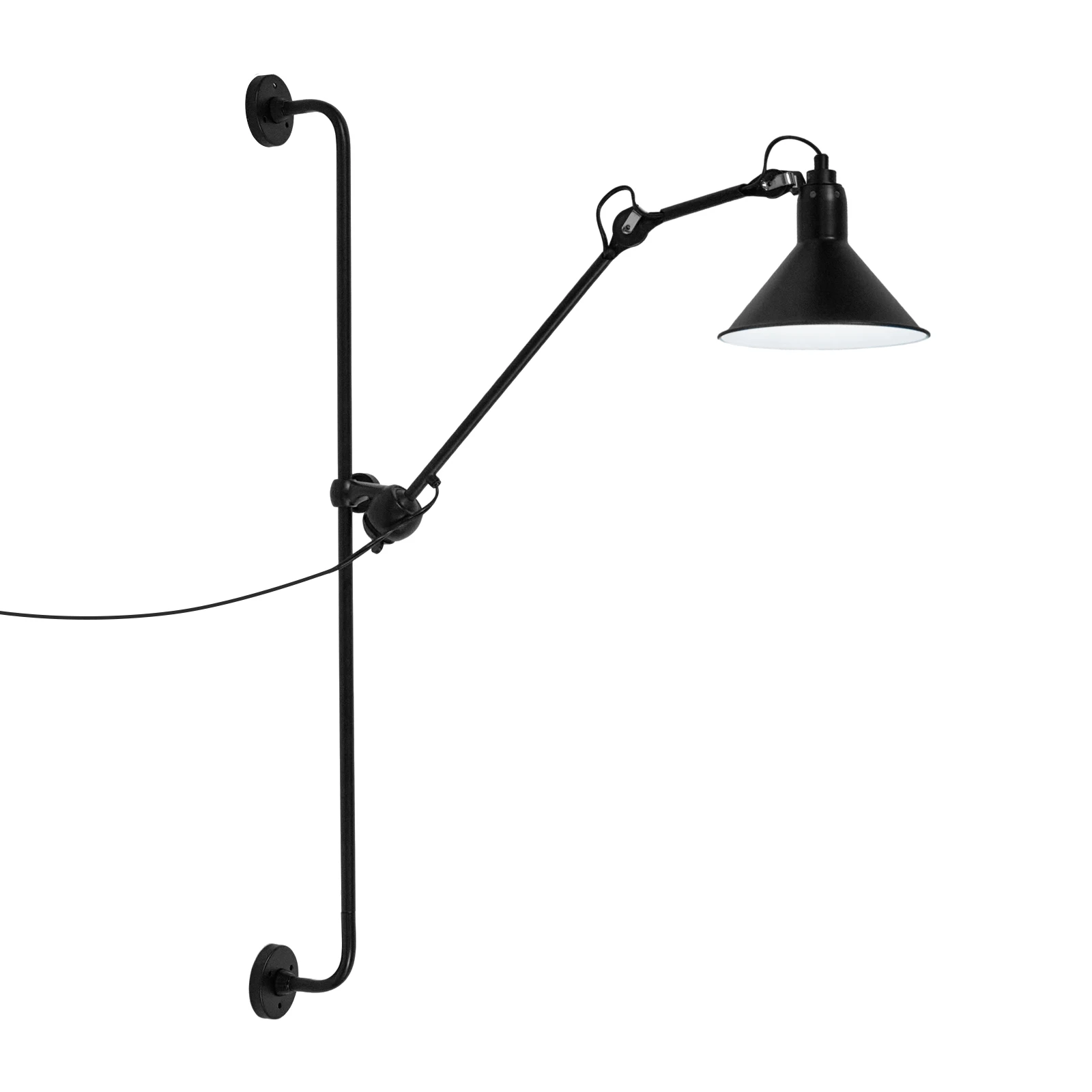 Wall Light, E26/E27 Socket, 60W Max, 180° Adjustable Brackets, 360° Rotating, Durable Iron for Home Decor Lighting