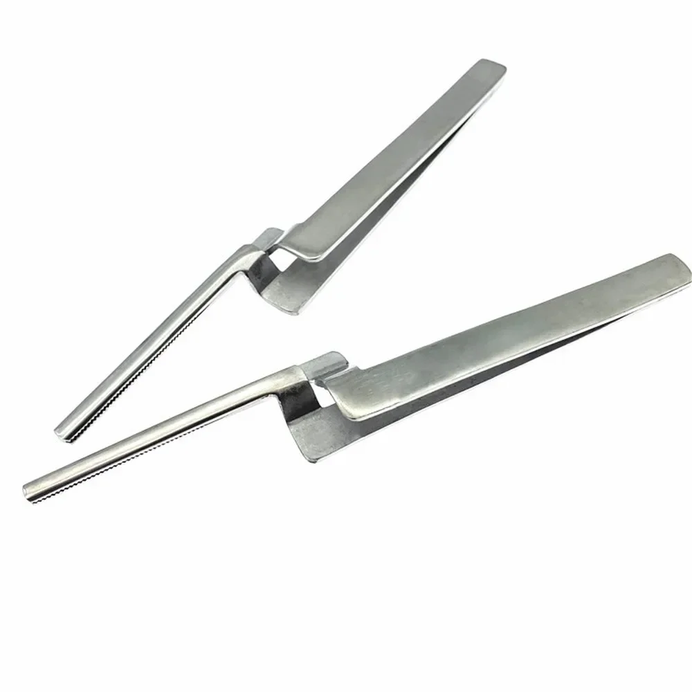 Orthodontic Dental Articulating Paper Holder Tweezers Straight Posterior Bracket Bonding Tweezers 1pcs