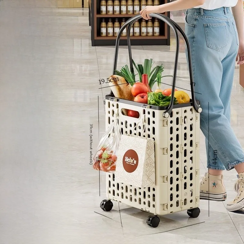 ポータブル軽量手引きショッピングカート野菜購入カートキャンプトレーラー家庭用品配送小型トロリー