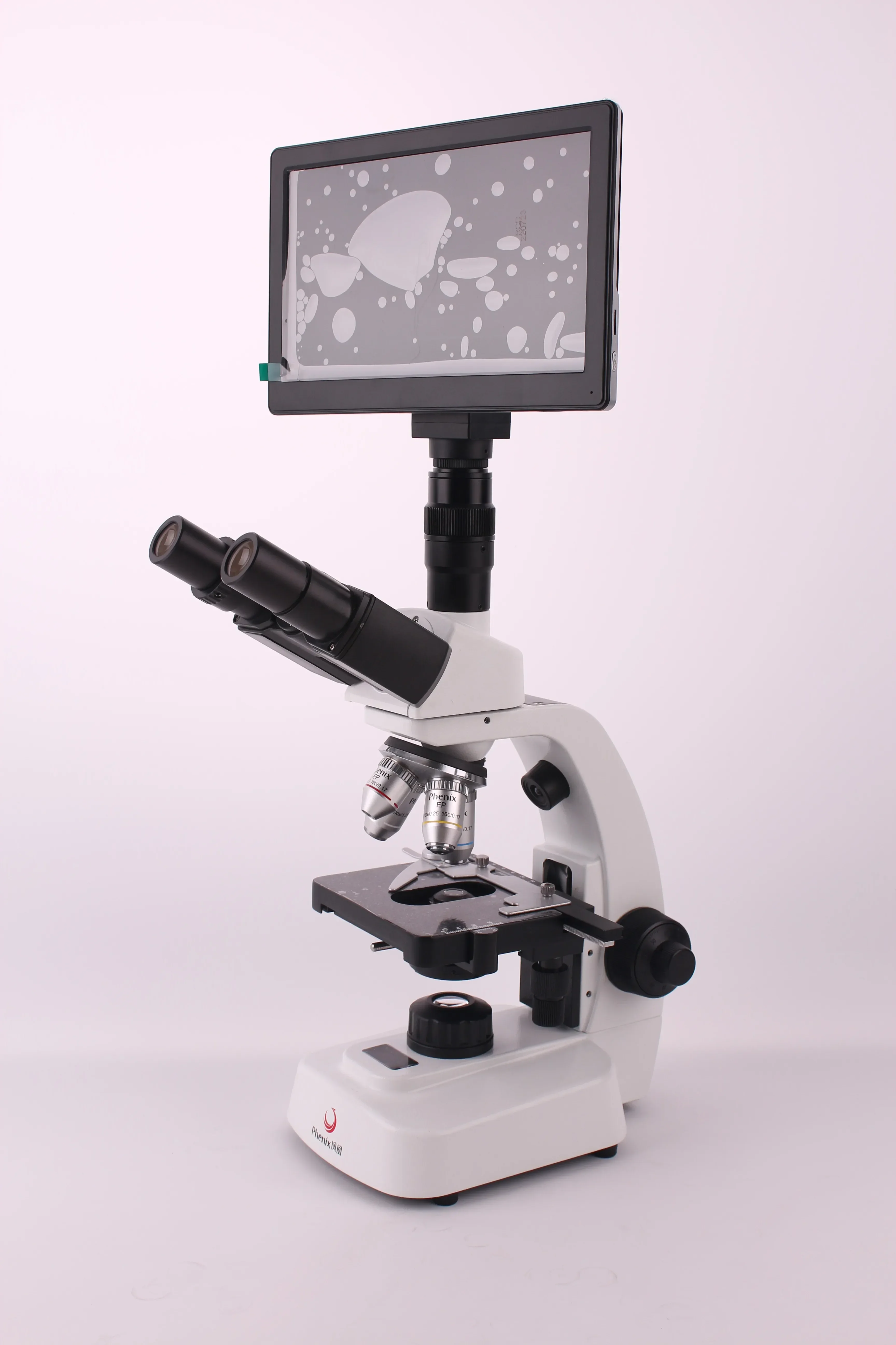 Laboratory Equipment Digital Microscope with Lcd Screen Trinocular Biological