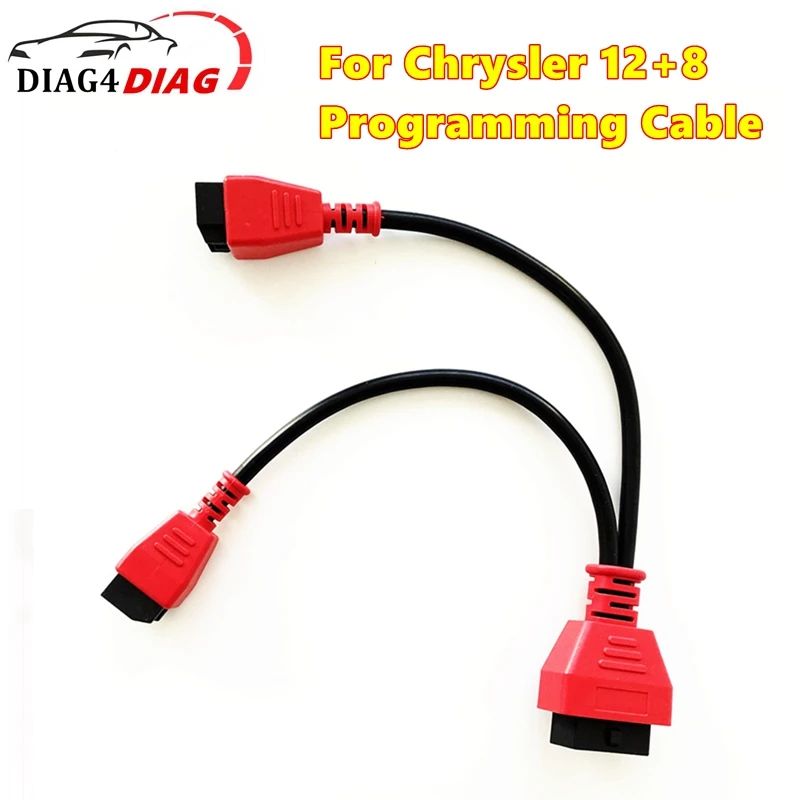 FCA 12+8 Adapter For Chrysler FCA programming Cable Works for LAUNCH X431 for Chrysler for Autel DS808 Maxisys 906 908 PRO