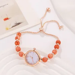 Luxury Watches for Women Fashion Design Pearl Beades Bracelet Watch Ladies Elegant Wristwatches Gifts Relojes Para Damas