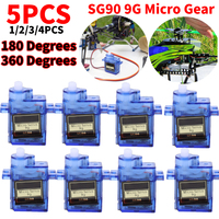 1-5PCS SG90 9G Micro Digital Servo Motor 180/360 Degren for Robot 6CH RC Helicopter Airplane Controls Arduino FPV RC Car