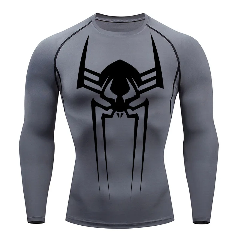 2099 Men\'s Sports Top Tee Quick Dry Compression Long Sleeve Shirt  Second Skin Gym Workout Short Fitness Running T-Shirt Men