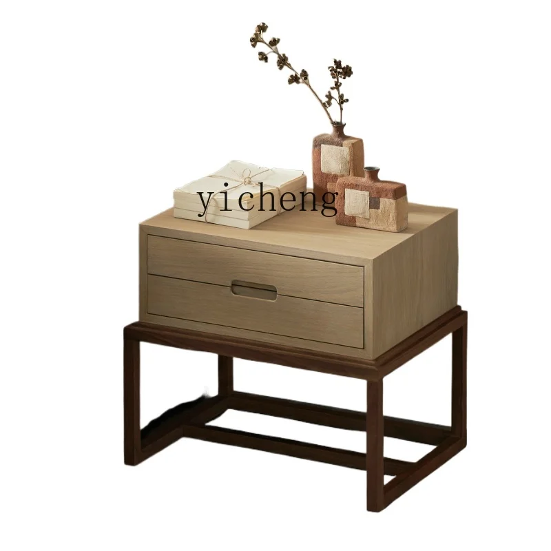 

Xl Bedside Table North America Walnut Solid Wood Cabinet Storage Bed Side Cabinet