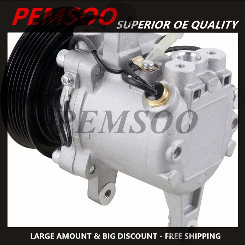 1 pz nuovo compressore aria condizionata auto SV07E per Kubota Daihatsu Hijet Move Copen 447280-3050 447280-3080