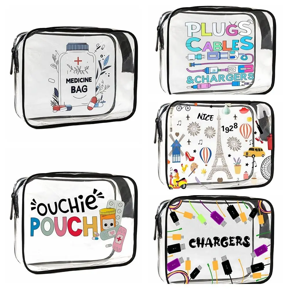 High Quality Transparent Medicine Cosmetic Bag Large Capacity Waterproof Travel Organizer Portable Storage Makeup Bag for Women