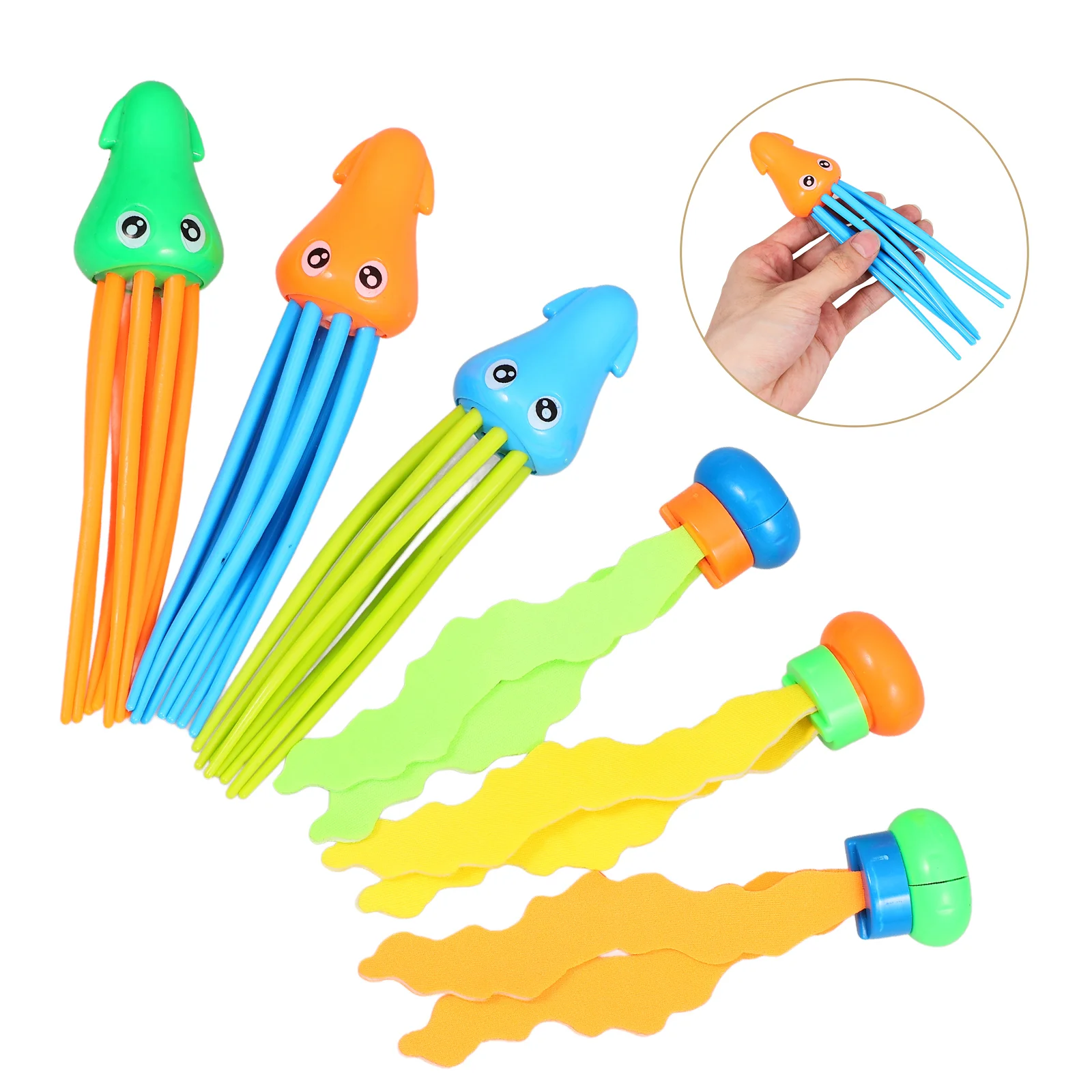 

6 Pcs Diving Toys Swim for Kids 8-12 Pool Jellyfish Treasures Water Underwater Training Bath Kiddy Pools Ages 4-8 Child