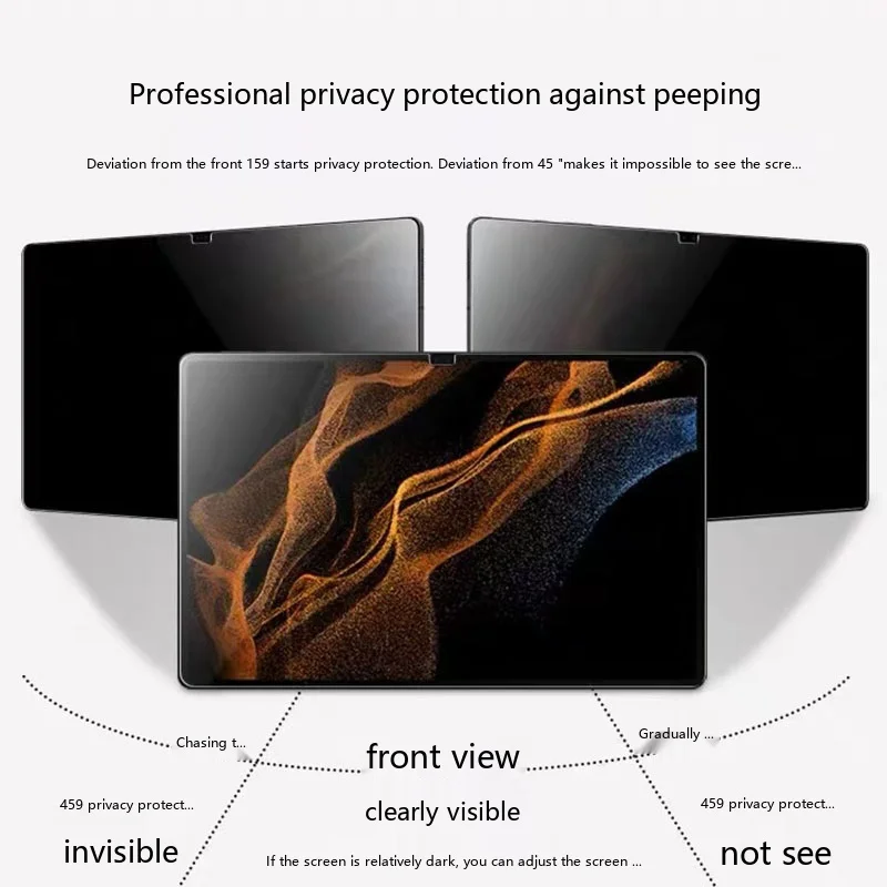 Matte Anti Spy Screen Protector for Tab S Series Privacy Film with Paperfeel Option