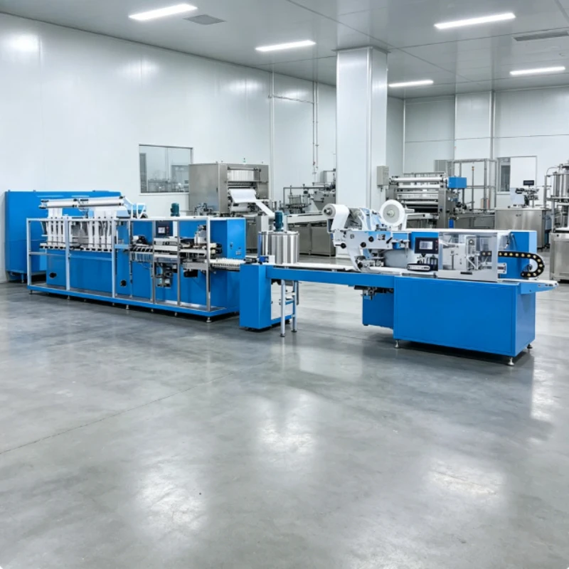 Full Automatic 30 - 120 Pcs Wet Wipes Small Machine Wet Wipes Machinery Production Line Baby Diaper Making Machine