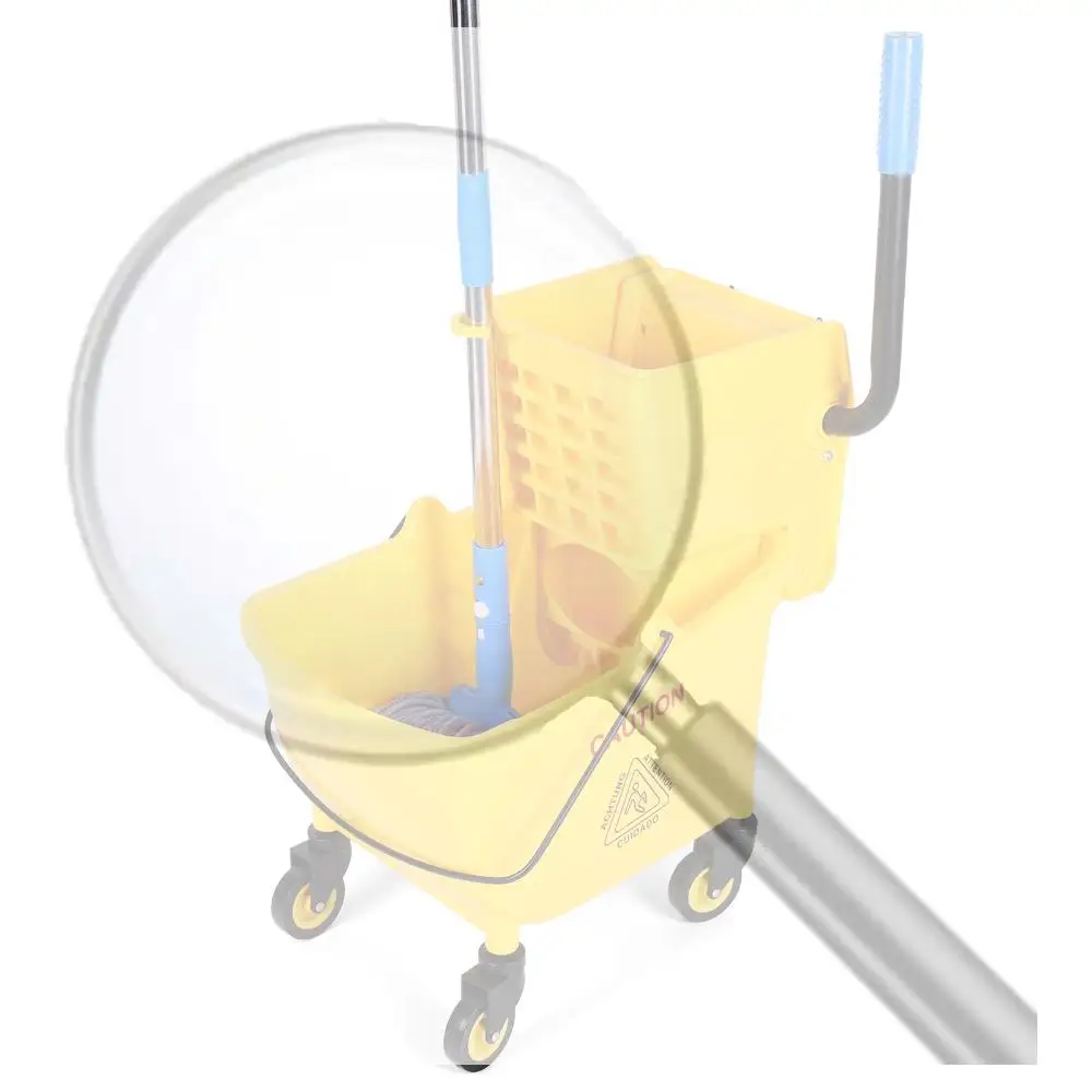 

24L Plastic Bucket Mop Wringer with Wheels Hotel Cleaning Mop Bucket Wear Resist Creative Trolley Mop Bucket Floor Cleaning Tool