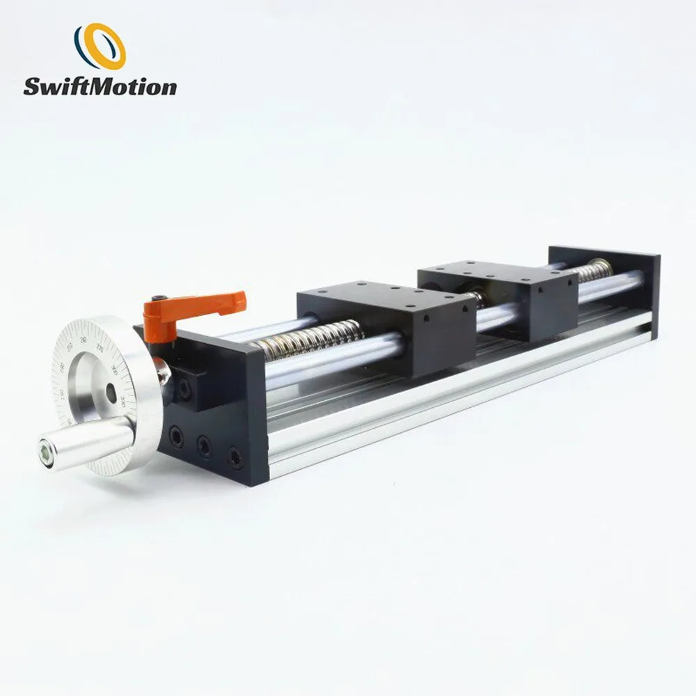 

Manual Dual Direction Linear Slide with Opposite Thread Screw