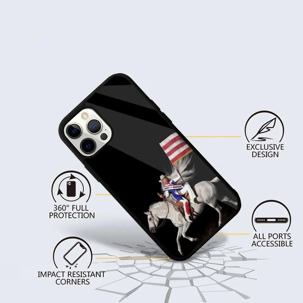 B-Beyonce COWBOY CARTER  Phone Case For iPhone 15,14,13,12,11,Plus,Pro,Max Mini Magsafe Magnetic Wireless Charging