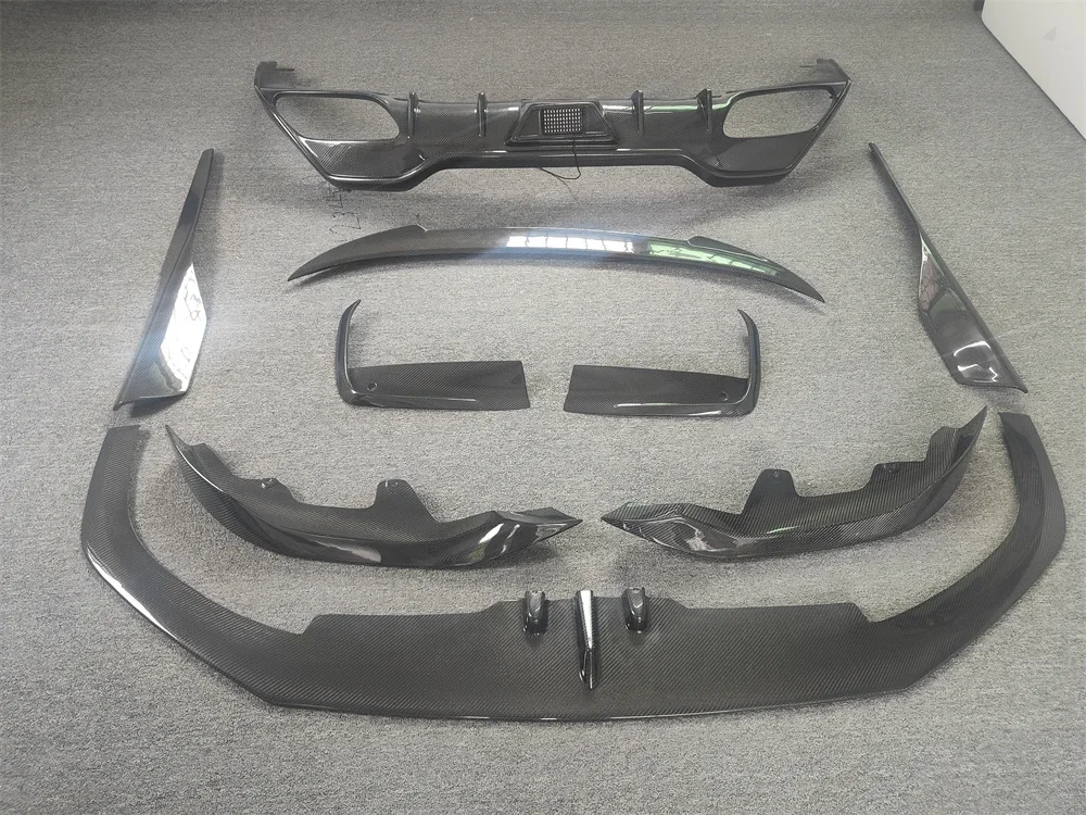 For 8 Series G15 G16 M850i Carbon Fiber AC Style Front Bumper Splitter Side Skirts Spoiler Rear Diffuser Body Kit！