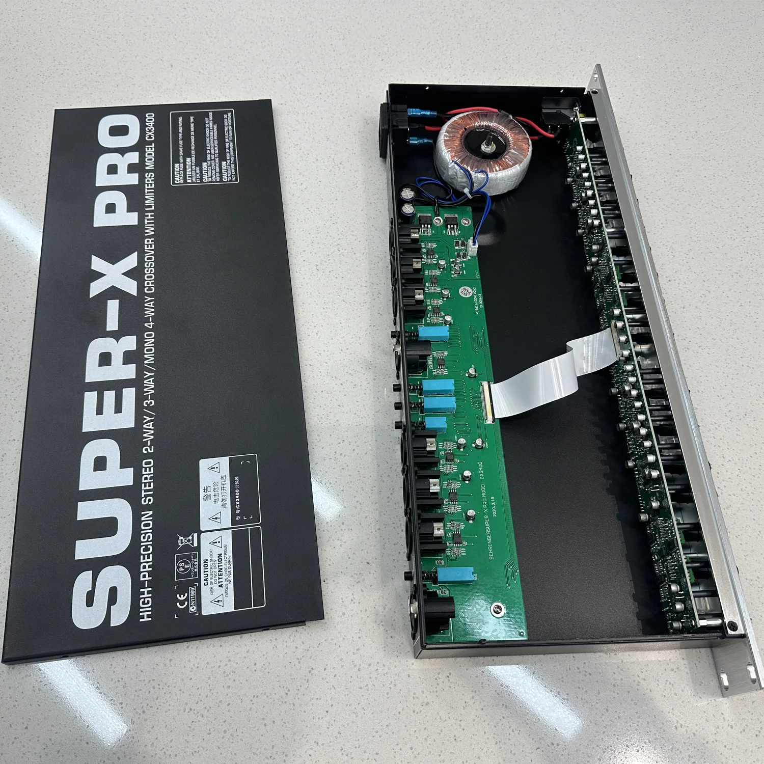 CX3400 divider Professional 2-way 3-way 4-way audio system Stage performance digital crossover divider