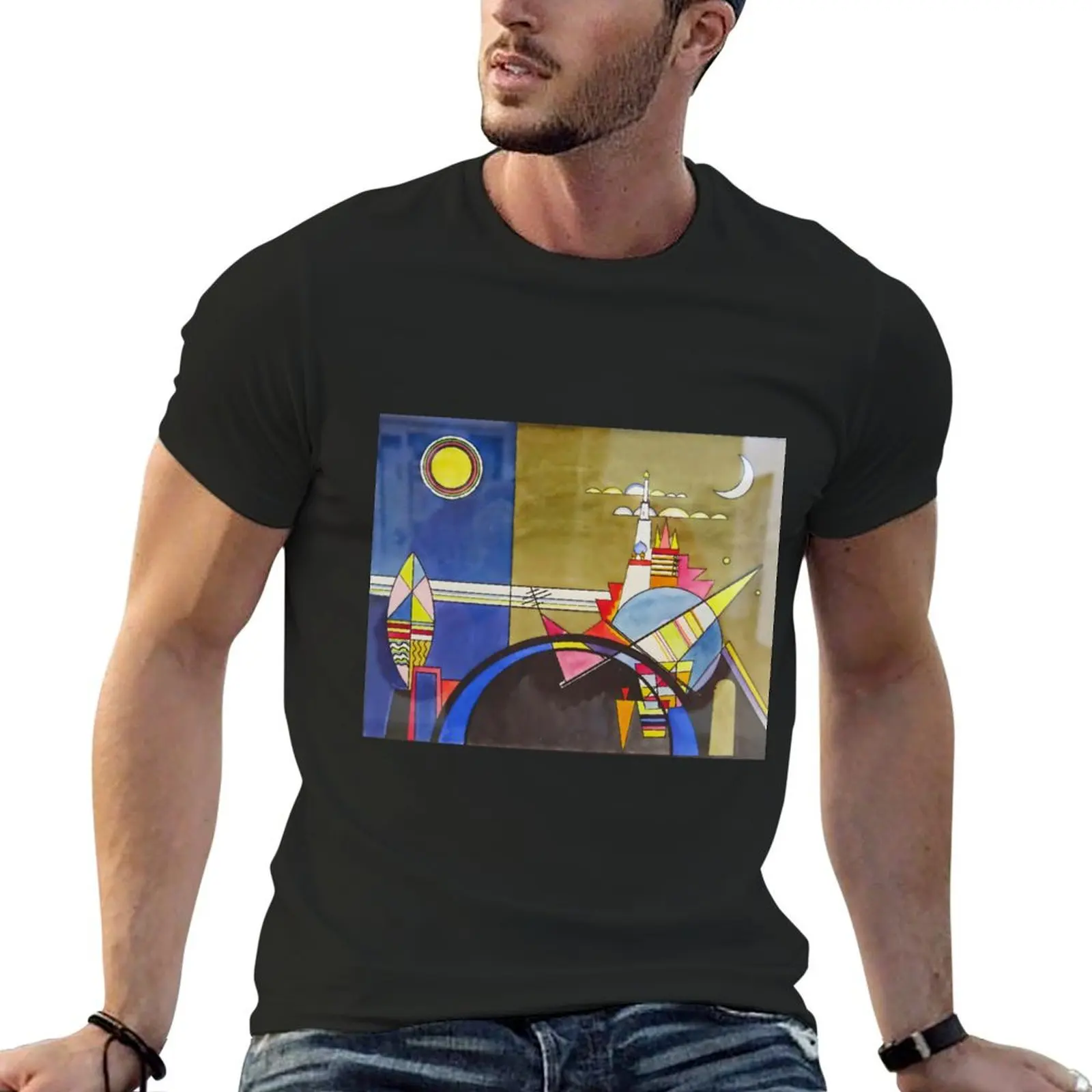 Wassily Kandinsky T-Shirt blue archive graphic t shirt vintage new edition custom t shirt clothing for men