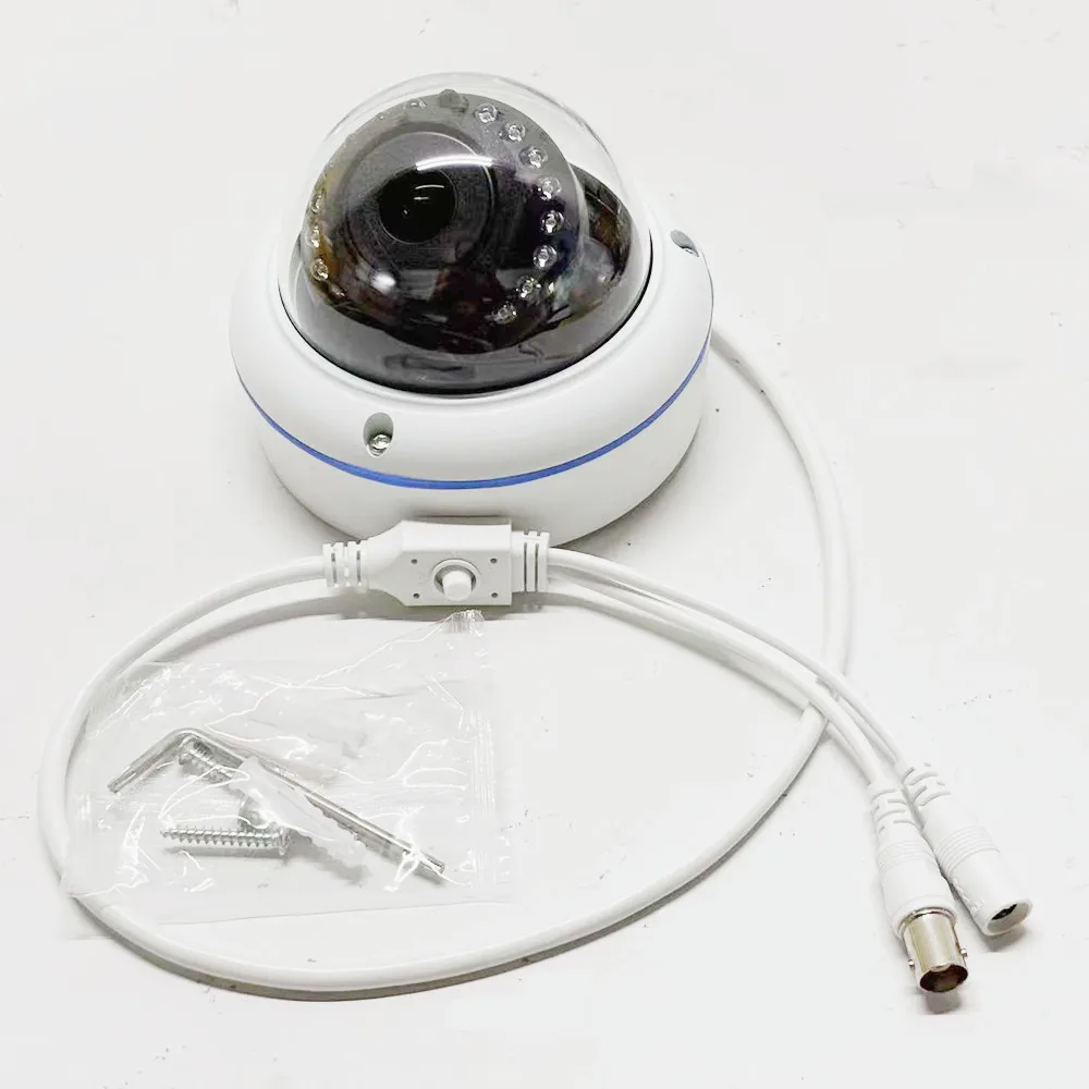 كاميرا 5MP AHD قبة داخلية 2.8 مللي متر أو 1.7 مللي متر عدسة IR للرؤية الليلية 1080P كاميرا مراقبة تناظرية مع قائمة OSD على كابل