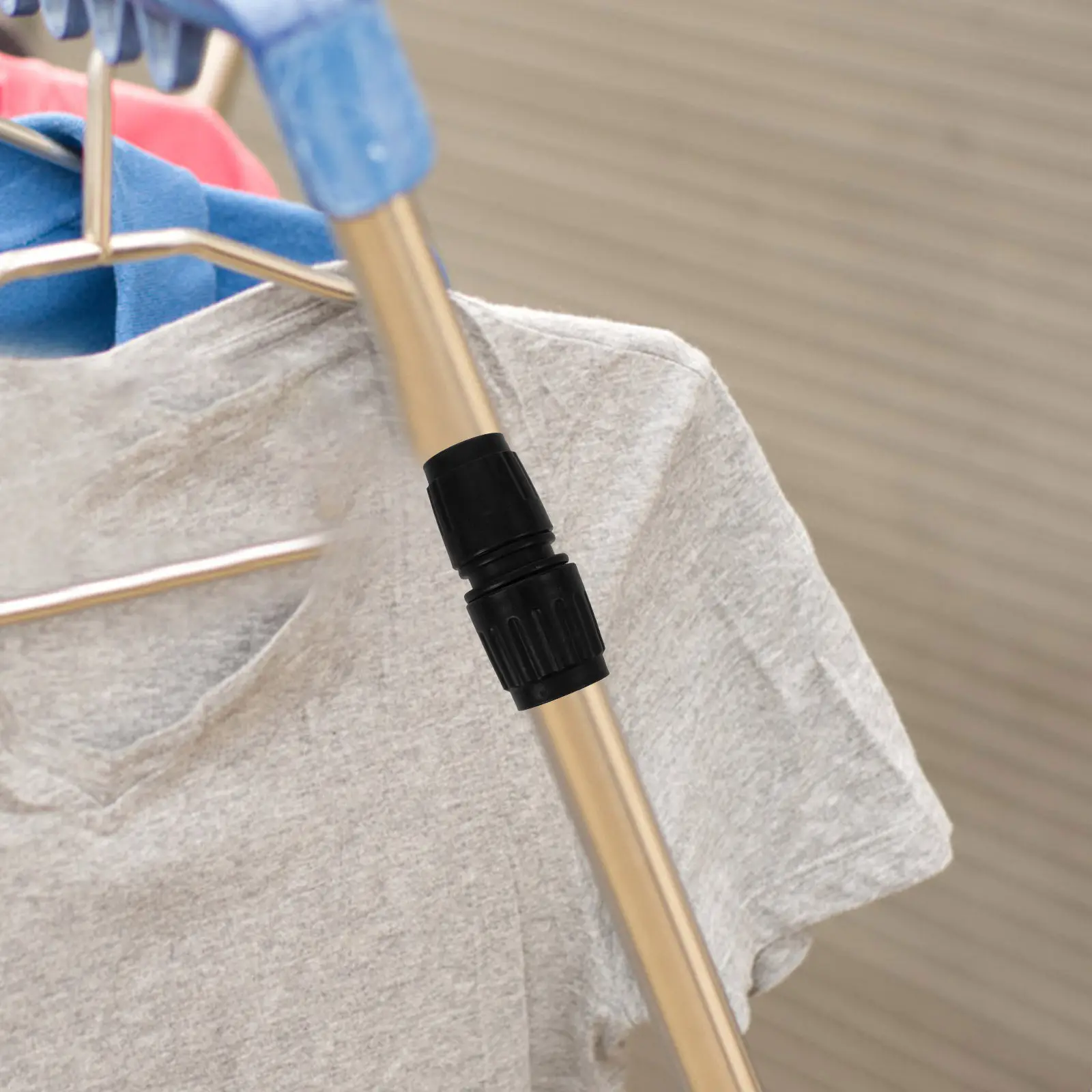Plastic Clothes Drying Rack Joints PP Straight Connectors for Pole Rod Assembly Compatible with Aluminum Easy Attach