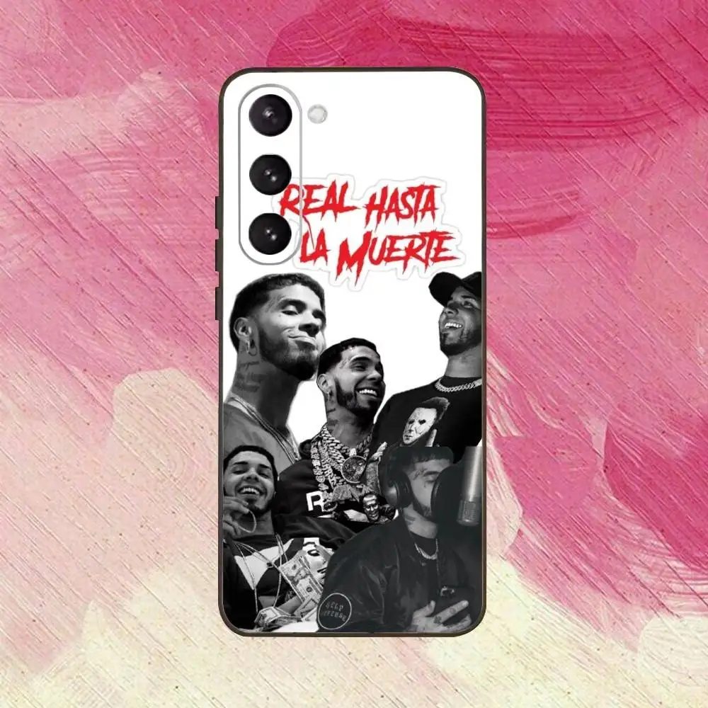 Rapper A- Anuel AA Phone Case For Samsung Galaxy A73,A72,A71,A70,A53,A52,A51,Others Soft Black Cover