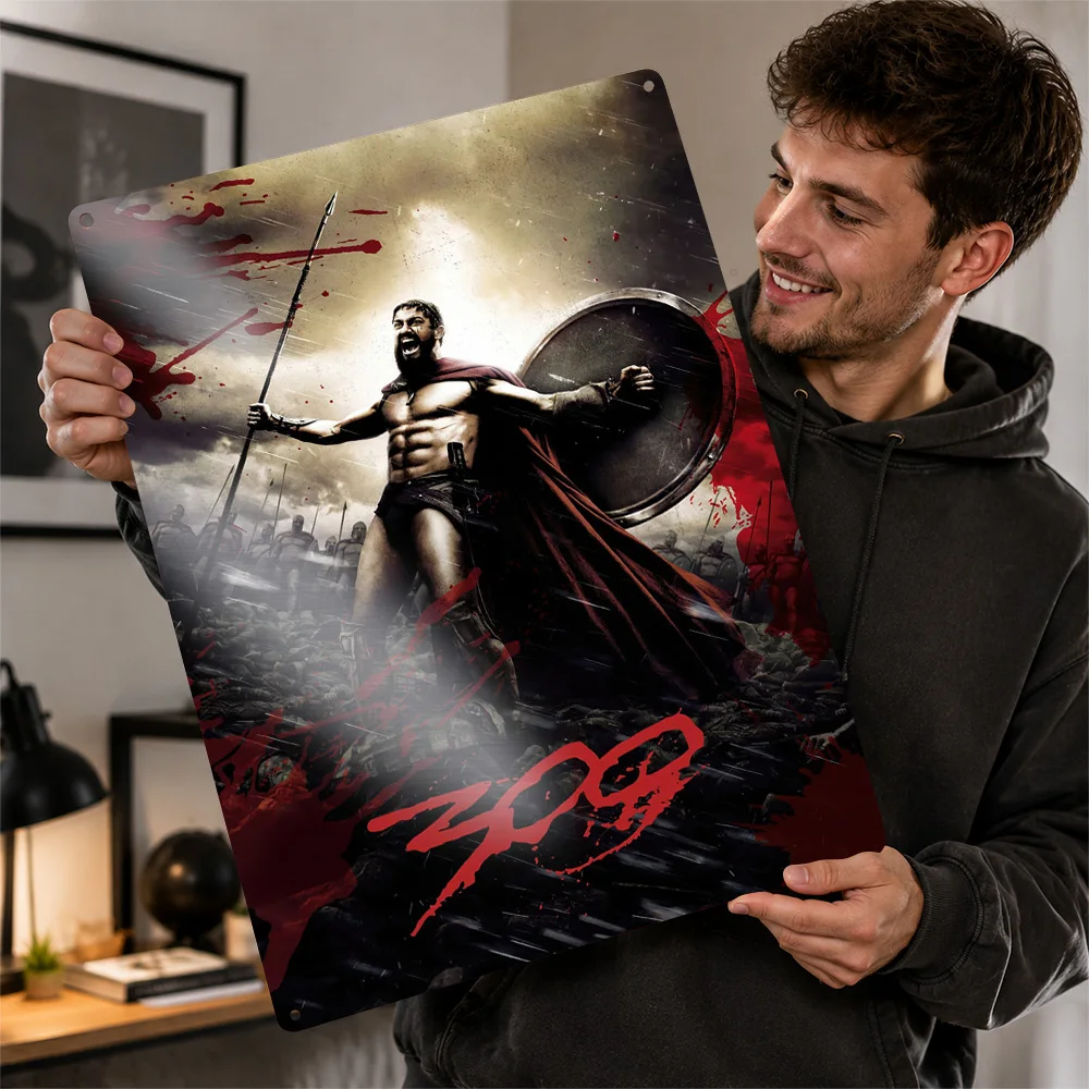 Póster Metálico de Películas, 300 Diseños, Arte de Pared para Cine, Letrero Retro Personalizado de Hojalata para Cine en Casa, Cuarto de Hombre, Regalo para Fanáticos del Cine, Decoración de Habitaciones