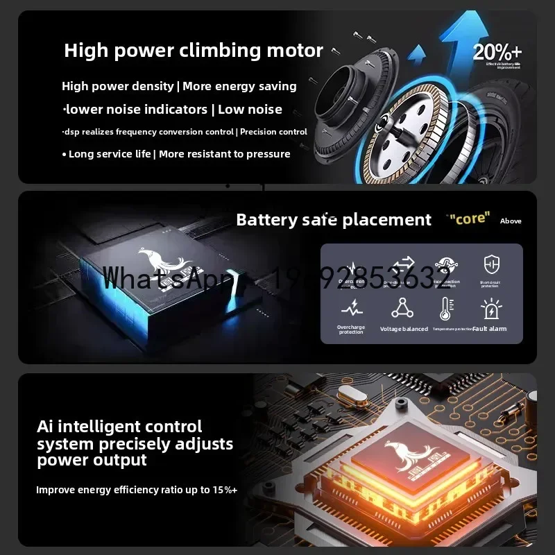 AB  elderly scooter four-wheel electric household double elderly folding battery moped