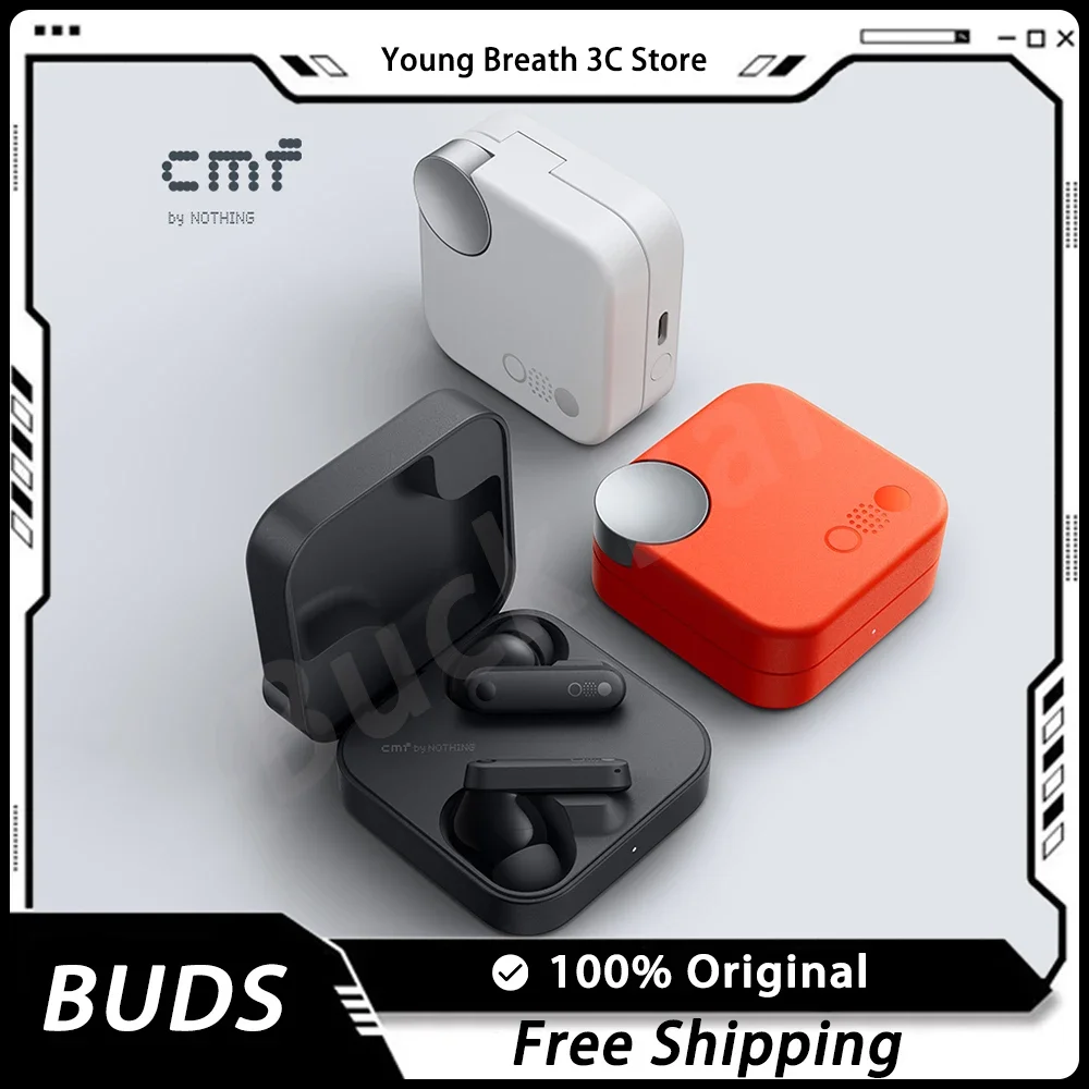 

Беспроводные Bluetooth-наушники CMF by NOTHING BUDS, водонепроницаемые, с длительным сроком службы батареи и активным шумоподавлением