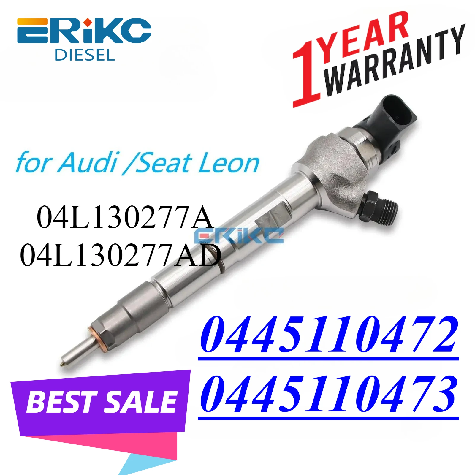 

0445110473 Auto Engine Injector 0445110472 Diesel Injection Nozzle 04L130277A 04L130277AD for Audi Seat Leon VOLKSWAGEN
