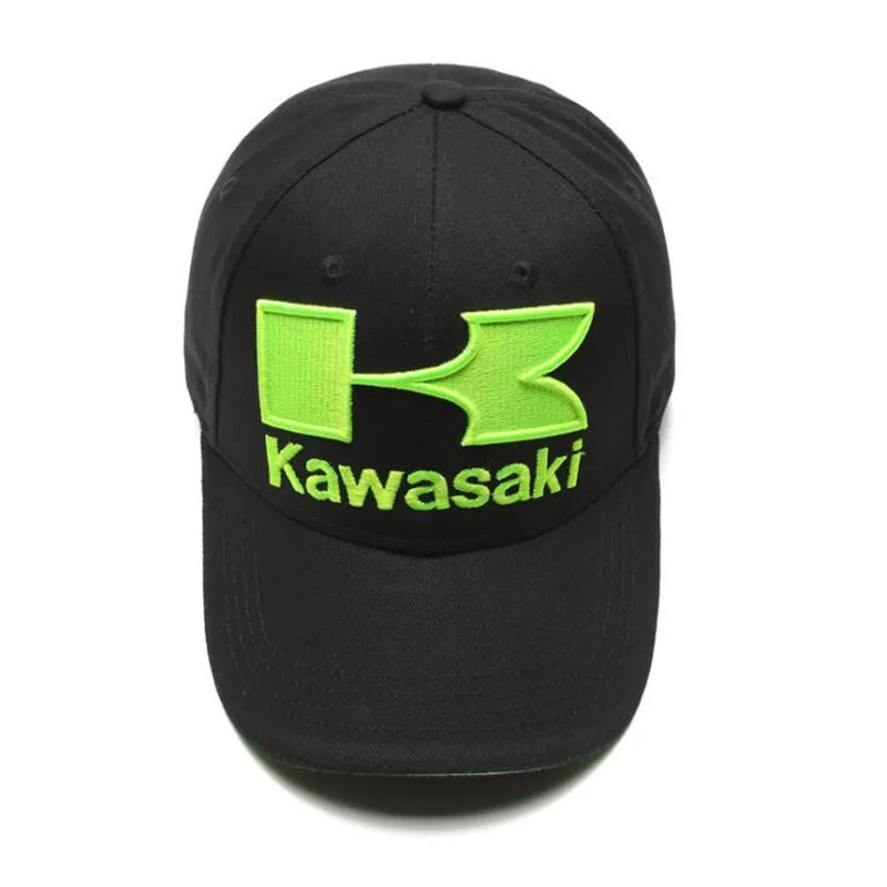 New Kawasaki Sun Hat Embroidered Cotton Men's Kawasaki Baseball Hat Women's Hip Hop High Ponytail Hat Outdoor Sports Hat